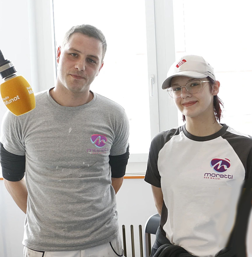 Lernende und Berufsbildner im Talk